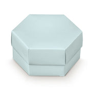Scotton Caja Hexágono con Divisor 110 x 60 Mm Lino Azul 10 Uds