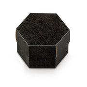 Scotton Caja Hexagonal con Separador 80 x 55 Mm Negro 10 Uds