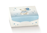 Scotton Gift Scatola Portaconfetti 70 x 70 x 30 Mm Babby Orsetto Azzurro 10 Pz