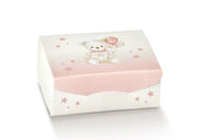 Scotton Gift Caja Portaconfites 70 x 70 x 30 Mm Babby Osito Rosa 10 Uds