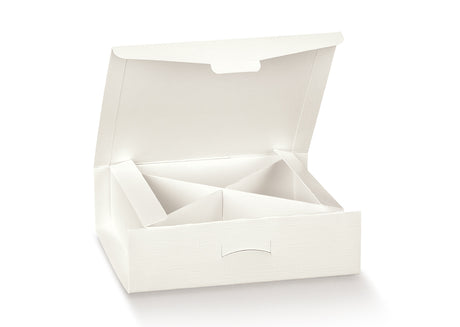 scotton scotton scatola gift portaconfetti 120 x 120 x 40 mm con divisorio fibra bianco 10 pz ean 8007402706754