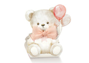 Scotton Caja Portaconfetti 60 x 45 x 110 Mm Bebé Osito Rosa Globos 10 Pz
