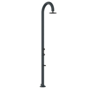 SINED Luna Alu Gris Ducha en Aluminio Doble Conexión de Agua Alcachofa Iswitch y Termómetro Gris