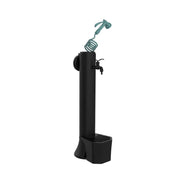 SINED Tritone Pro Fuente de Jardín Negra HDPE con Manguera 7,5 m