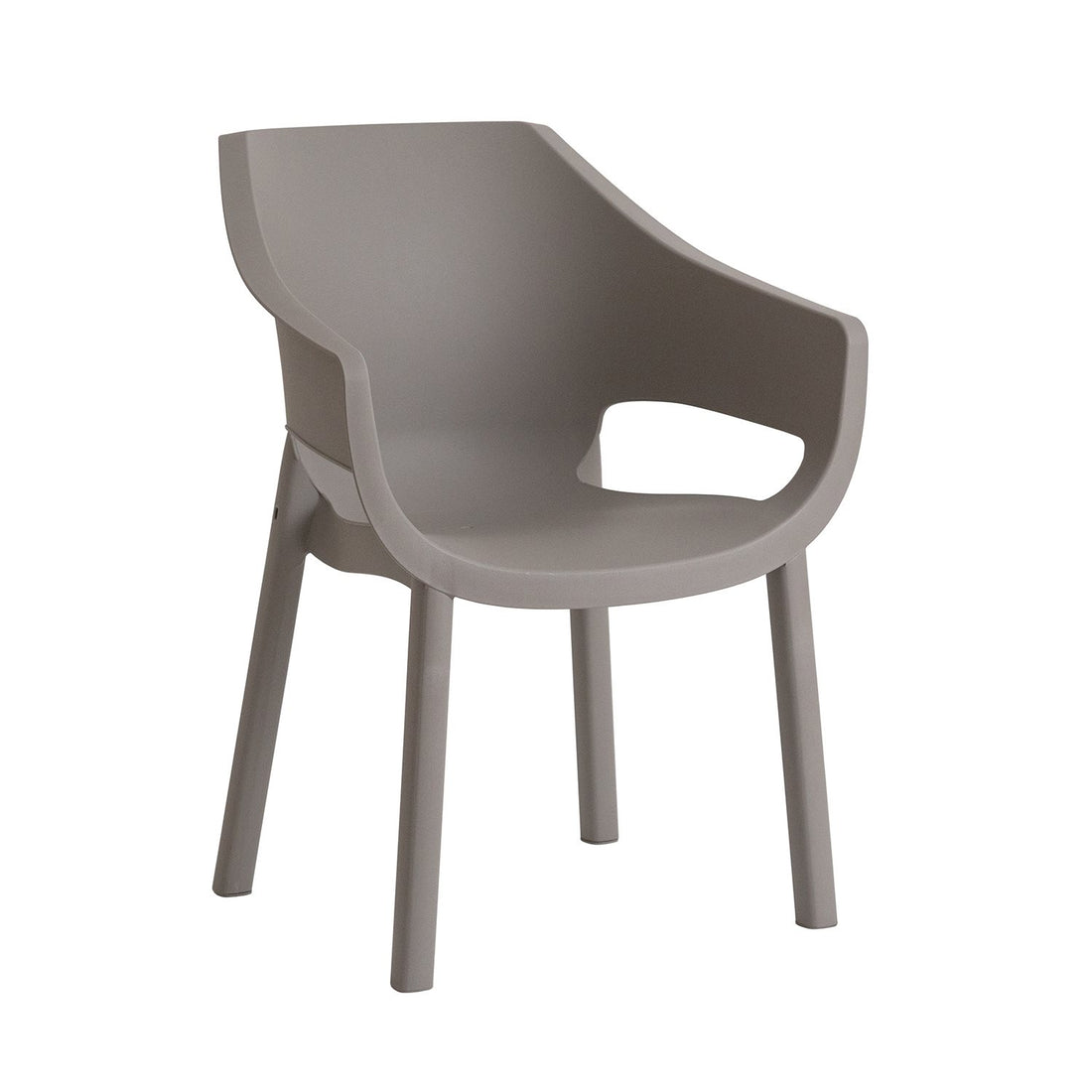 toomax toomax sedia luna grigio tortora in plastica da esterno impilabile e resistente ai raggi uv ean 8009371096324