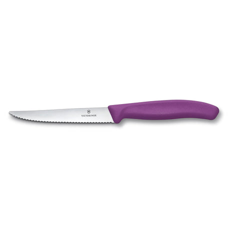 victorinox victorinox coltello da bistecca pizza lama 12 cm swiss classic manico viola 1 pz ean 7613329191774