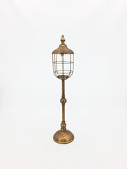 Vimin Box Linterna Simple Portavelas D 17,5 Cm H 81 Cm Oro