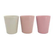 Vimin Box Jarrón Liso D 14 Cm H 16 Cm Rosa Marfil Polvo 1 Uds