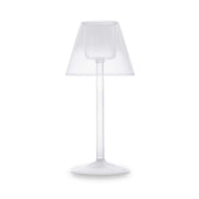 WD LifeStyle Portavelas Tealight Vidrio Borosilicato Alt 22 Cm Transparente