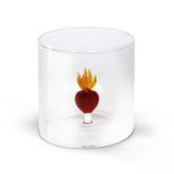 wd lifestyle wd lifestyle bicchiere vetro borosilicato cc 250 ml decoro cuore sacro ean 8053300576029