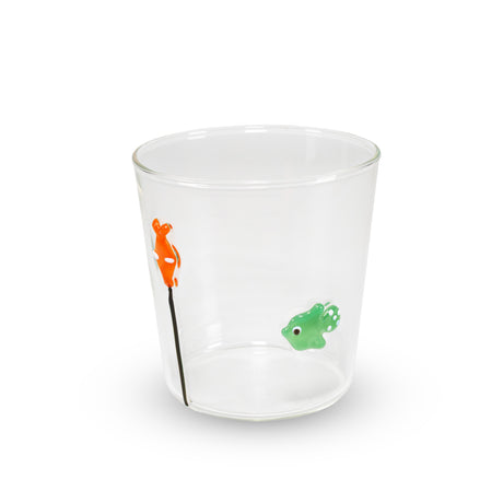 wd lifestyle wd lifestyle bicchiere vetro borosilicato cc 250 ml decoro pesce com boa ean 8055035685274