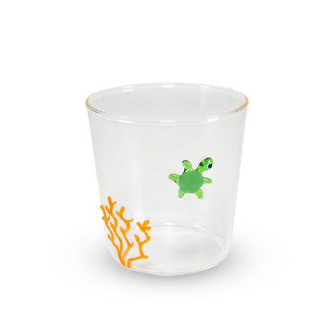 wd lifestyle wd lifestyle bicchiere vetro borosilicato cc 250 ml decoro tartaruga ean 8055035685243