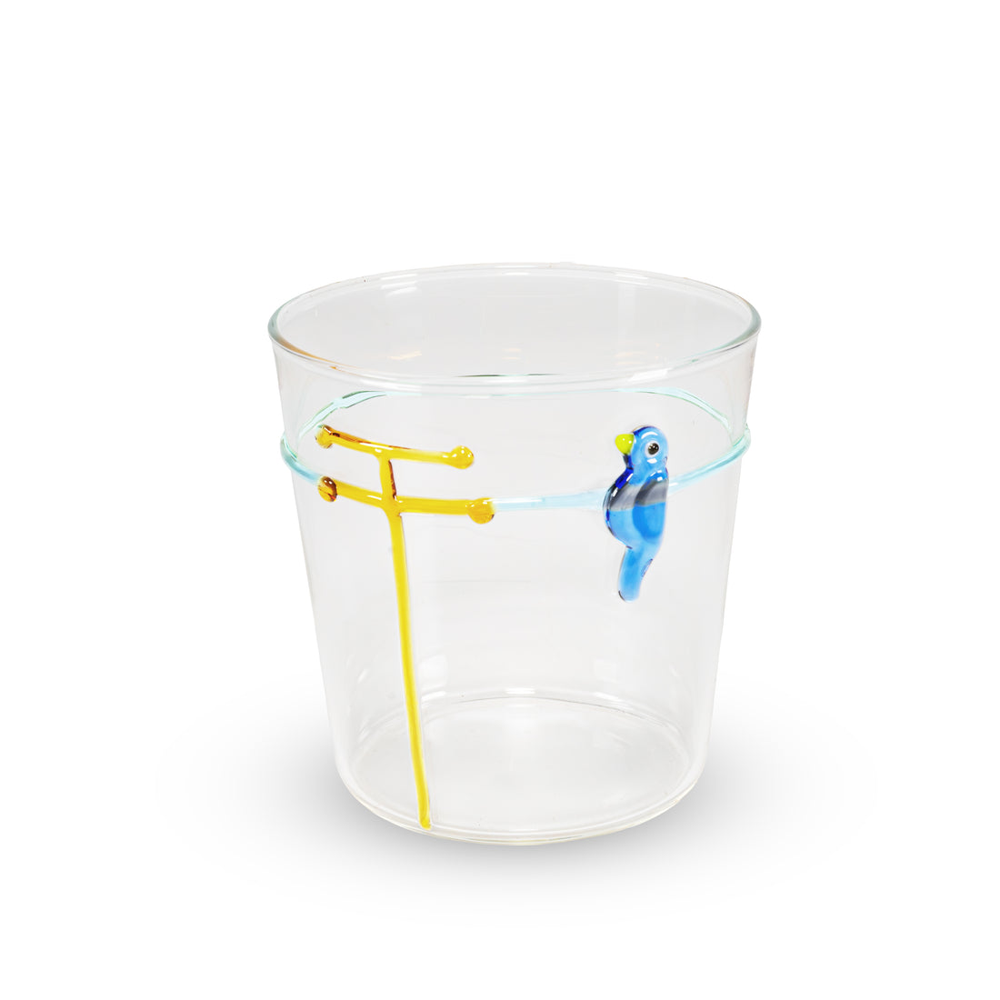 wd lifestyle wd lifestyle bicchiere vetro borosilicato cc 250 ml decoro uccellino ean 8055035685199