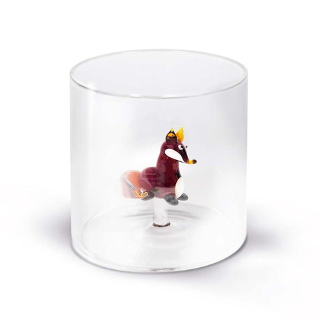 wd lifestyle wd lifestyle bicchiere vetro borosilicato cc 250 ml decoro volpe ean 8053300572885