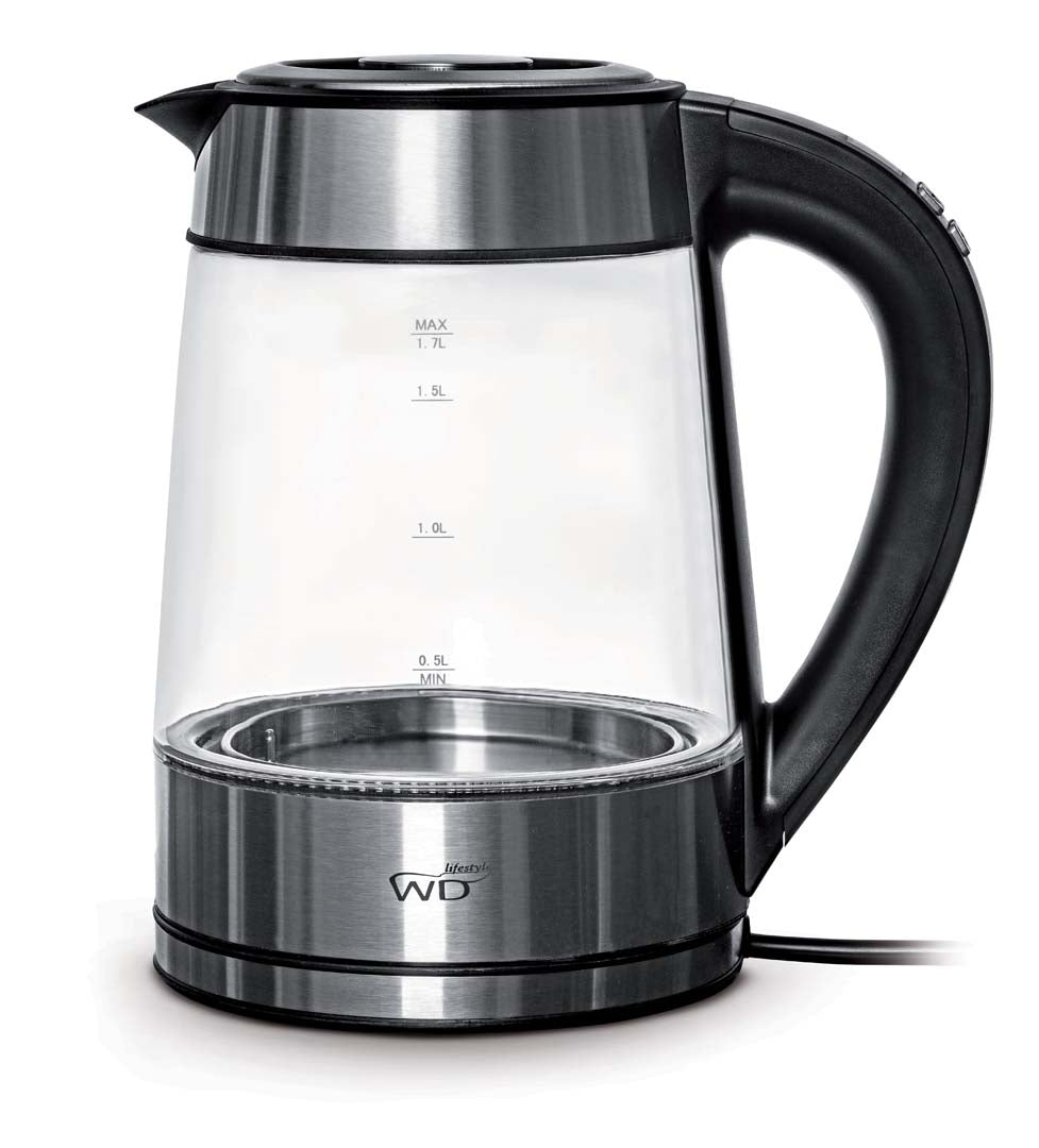 wd lifestyle wd lifestyle bollitore elettrico 17 lt acciaio inox e vetro borosilicato ean 8033040747415