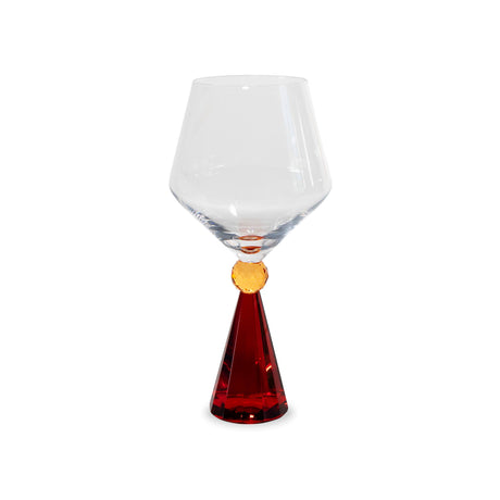 wd lifestyle wd lifestyle calice per gin tonic in verto base effetto diamante rosso ean 8055035683966