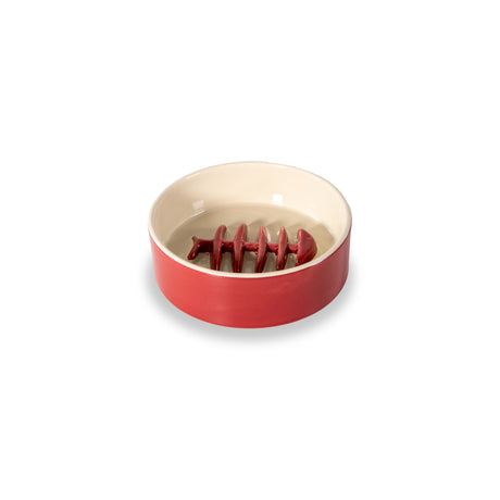 wd lifestyle wd lifestyle ciotola lisca di pesce d 12 cm borgogna beige ean 8055035683041