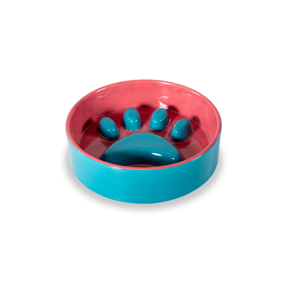 wd lifestyle wd lifestyle ciotola zampa cat d 16 cm azzurro rosso ean 8055035683089