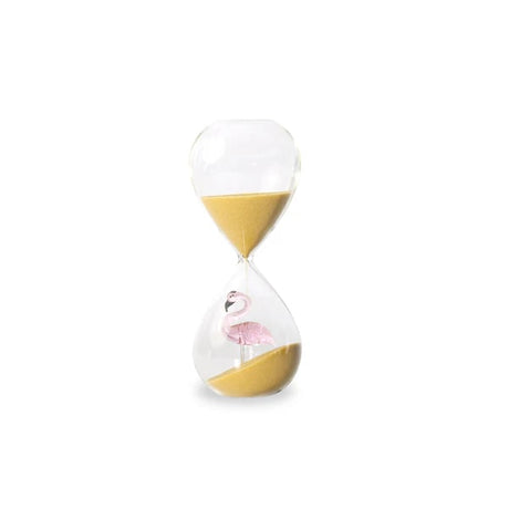 wd lifestyle wd lifestyle clessidra in vetro borosilicato con decoro interno fenicottero rosa ean 8055035682273