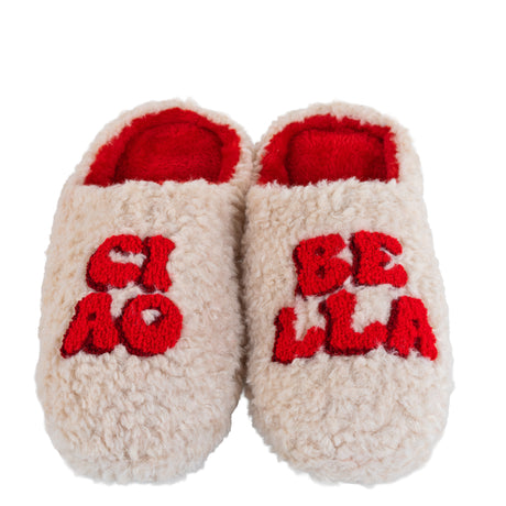 wd lifestyle wd lifestyle pantofole decoro ciao bella taglia ml beige rosso ean 8055035681962