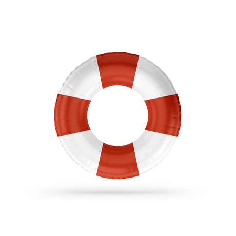 wd lifestyle wd lifestyle salvagente gonfiabile decorazione fasce bianche e rosso