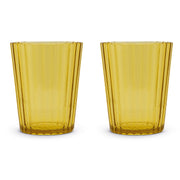 WD LifeStyle Set 2 Vasos en Acrílico 370 ml Ámbar