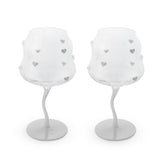 wd lifestyle wd lifestyle set 2 calici cocktail 450 ml decoro cuori bianchi ean 8055035681993