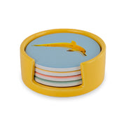 Juego WD LifeStyle Set 4 Posavasos D 10 Cm con Decoraciones Variadas