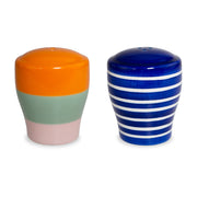 Juego de Sal y Pimienta WD LifeStyle en Gres 6,5 x 6,5 x 8 cm Azul Verde Naranja Rosa