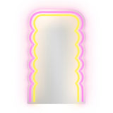 wd lifestyle wd lifestyle specchio decorativo con luci led 20 x 33 cm decoro onde ean 8053300577989