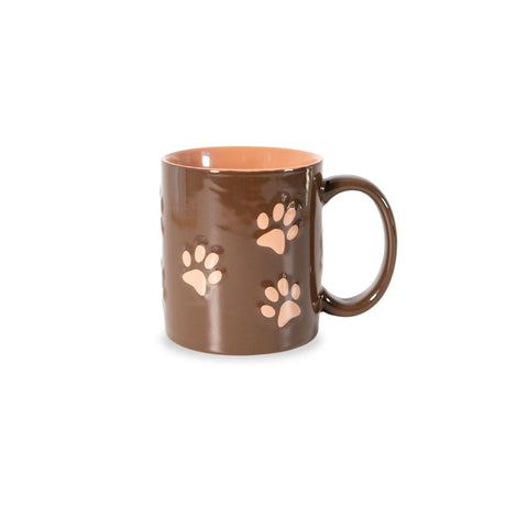 wd lifestyle wd lifestyle tazza in stoneware decoro zampa beige ean 8055035683249