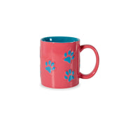 WD LifeStyle Taza de Gres con Decoración de Pata Azul