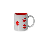 WD LifeStyle Taza de Barro Decoración Huella Roja