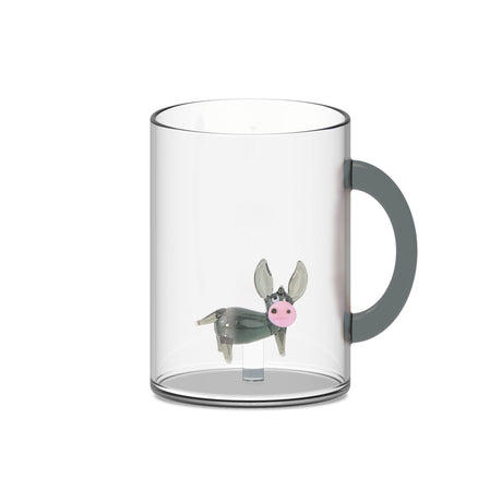 wd lifestyle wd lifestyle tazza vetro borosilicato cc 420 ml decoro asino ean 8055035681443