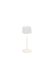 Zafferano Ofelia Micro Lampada da Tavolo H 200 Mm 67 x 67 Mm Bianco Opaco