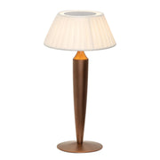 Lámpara de Mesa Portátil Zafferano Flaminia LedTouch Dimmer Bronce
