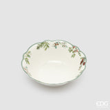 edg enzo de gasperi edg enzo de gasperi servizio piatti pino innevato di natale 24 pz ceramica verde mix piano fondo dessert e ciotole ean 8059824668097