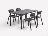 nardi nardi piave 140 x 80 tavolo rettangolare verniciato tabacco lamin materia tabacco ean 8010352555068