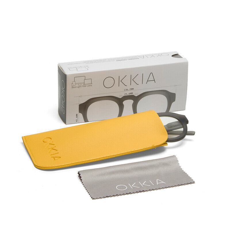 okkia okkia occhiale da lettura mod zeno premontato soft touch translucent smoke diottrie 1 00 ean 8056211375439