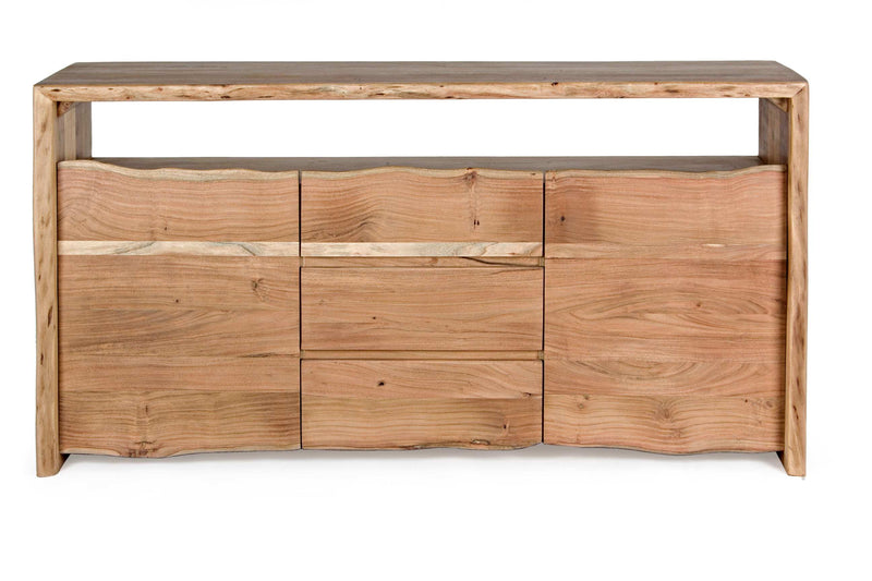 bizzotto bizzotto credenza 2 ante 3 cassetti eneas l 160 cm h 85 cm p 45 cm legno di acacia ean 8051836130524