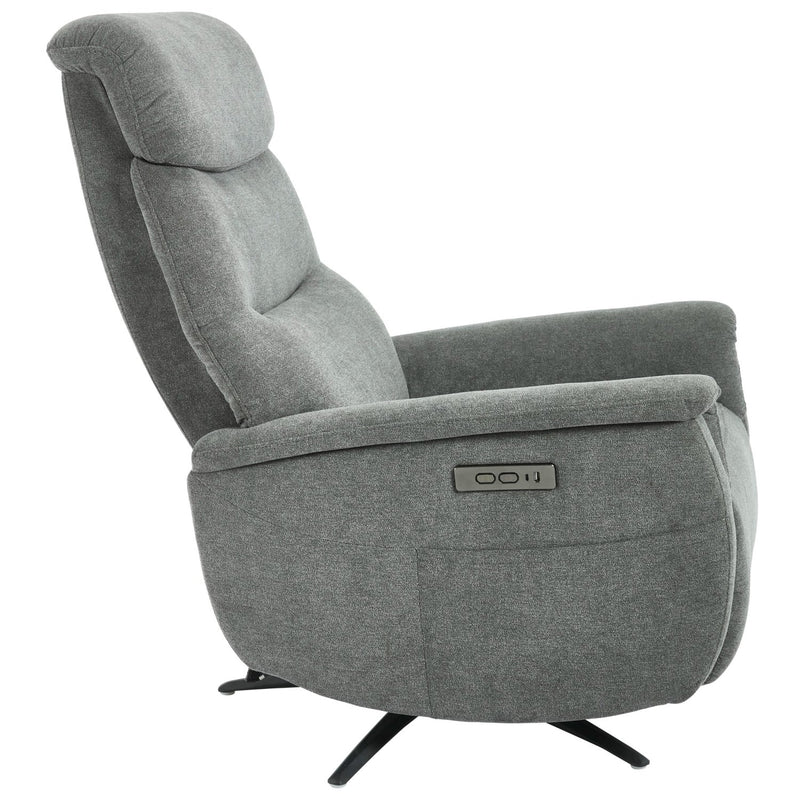di mo di mo poltrona relax jacquelin in tessuto grigio scuro con regolazione elettrica poltrona comfort recliner ean 8010402506804