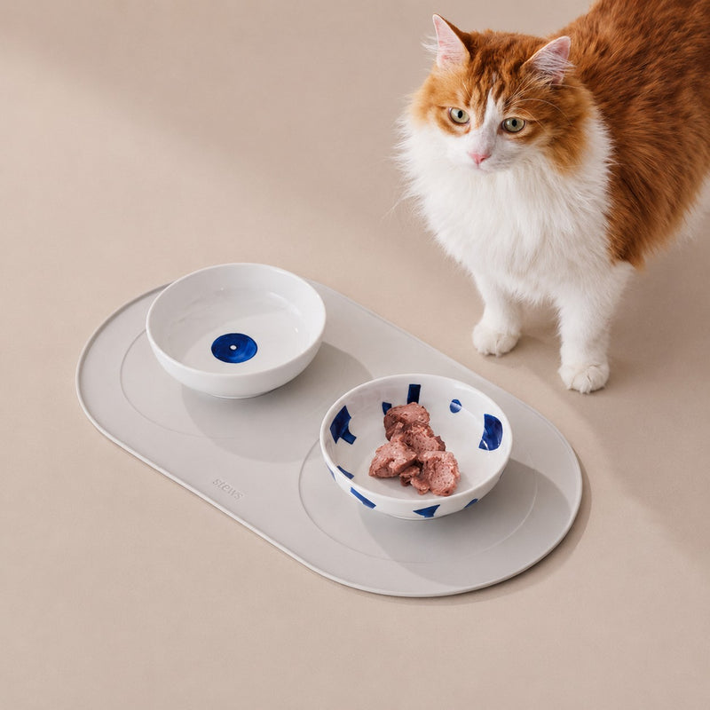 alessi alessi tappetino sottociotola antiscivolo cani e gatti grigio large 64x35 cm ean 8003299503537
