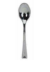 bigiemme bigiemme cucchiaini 10 cm plastica argento metallizzati 24 pz ean 0039938112295