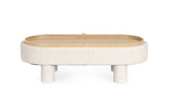bizzotto bizzotto pouf tanya con vassoio ovale h 33 cm 110 x 50 cm bianco ean 8051836796683