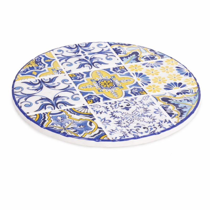 bizzotto bizzotto sottopentola soraia tonda d 20 cm blu giallo ass 1 pz ean 8051836791978