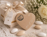 cupidoco cupidoco apribottiglie a cuore beige bomboniera elegante e utile 8 x 85 cm ean 8058196010466