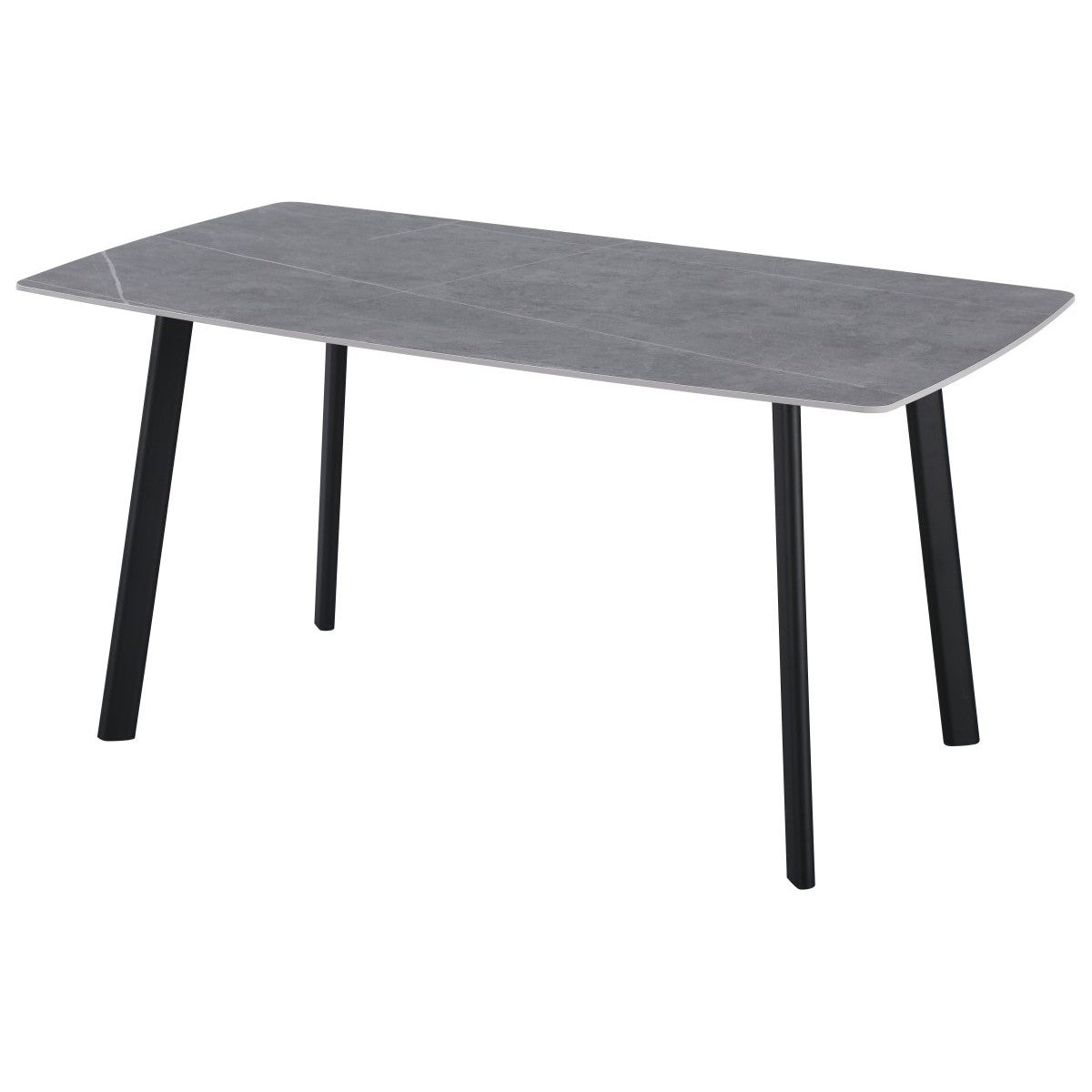 di mo commerciale di mo commerciale tavolo rettangolare quincy 150 x 85 cm h 75 cm piano in ceramica grigio opaco con gambe in metallo ean 8010402511136