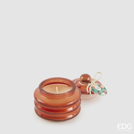 edg enzo de gasperi edg enzo de gasperi candela circle con profumo h 75 cm d 75 cm bomboniera vetro nordic vetiver ean 8059824517845