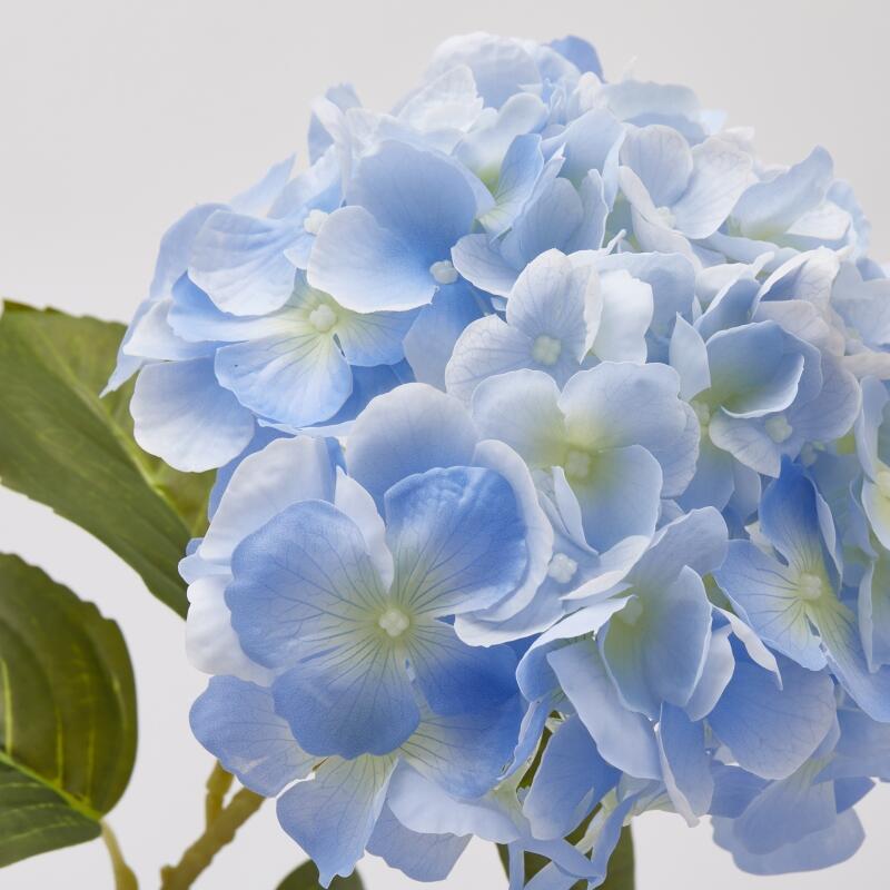 edg enzo de gasperi edg enzo de gasperi ortensia ramo con foglie h 70 cm pianta artificiale colore celeste ean 8059824440570