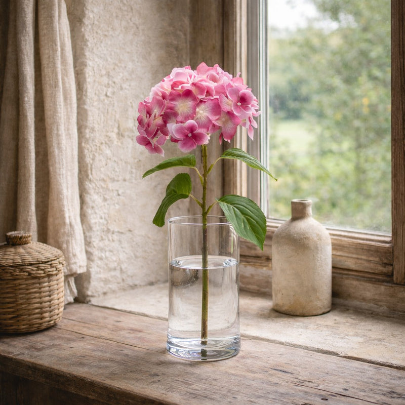 edg enzo de gasperi edg enzo de gasperi ortensia ramo con foglie h 70 cm pianta artificiale colore rosa antico ean 8059824440631